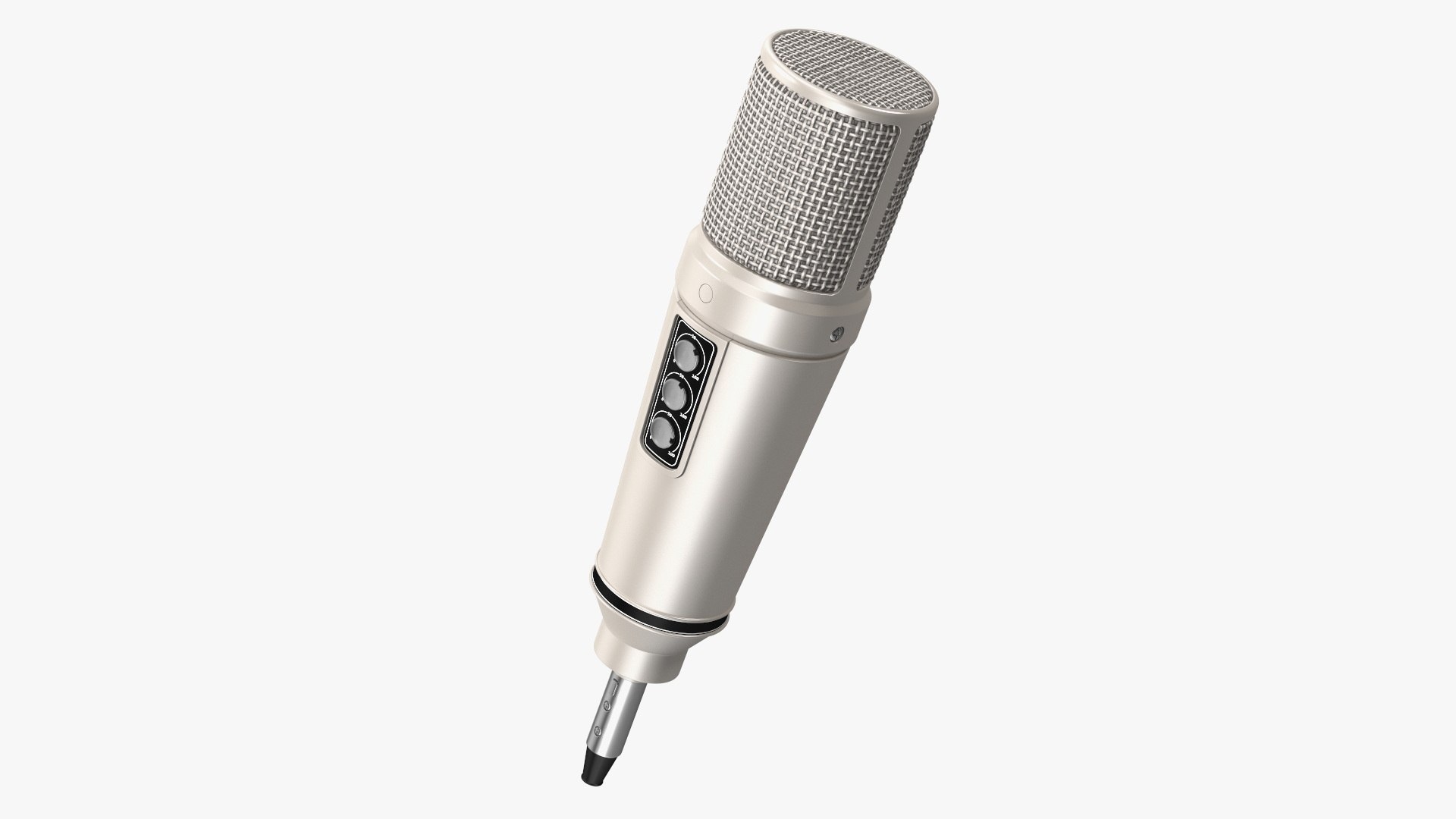 Professional Studio Condenser Microphone 3D model preview