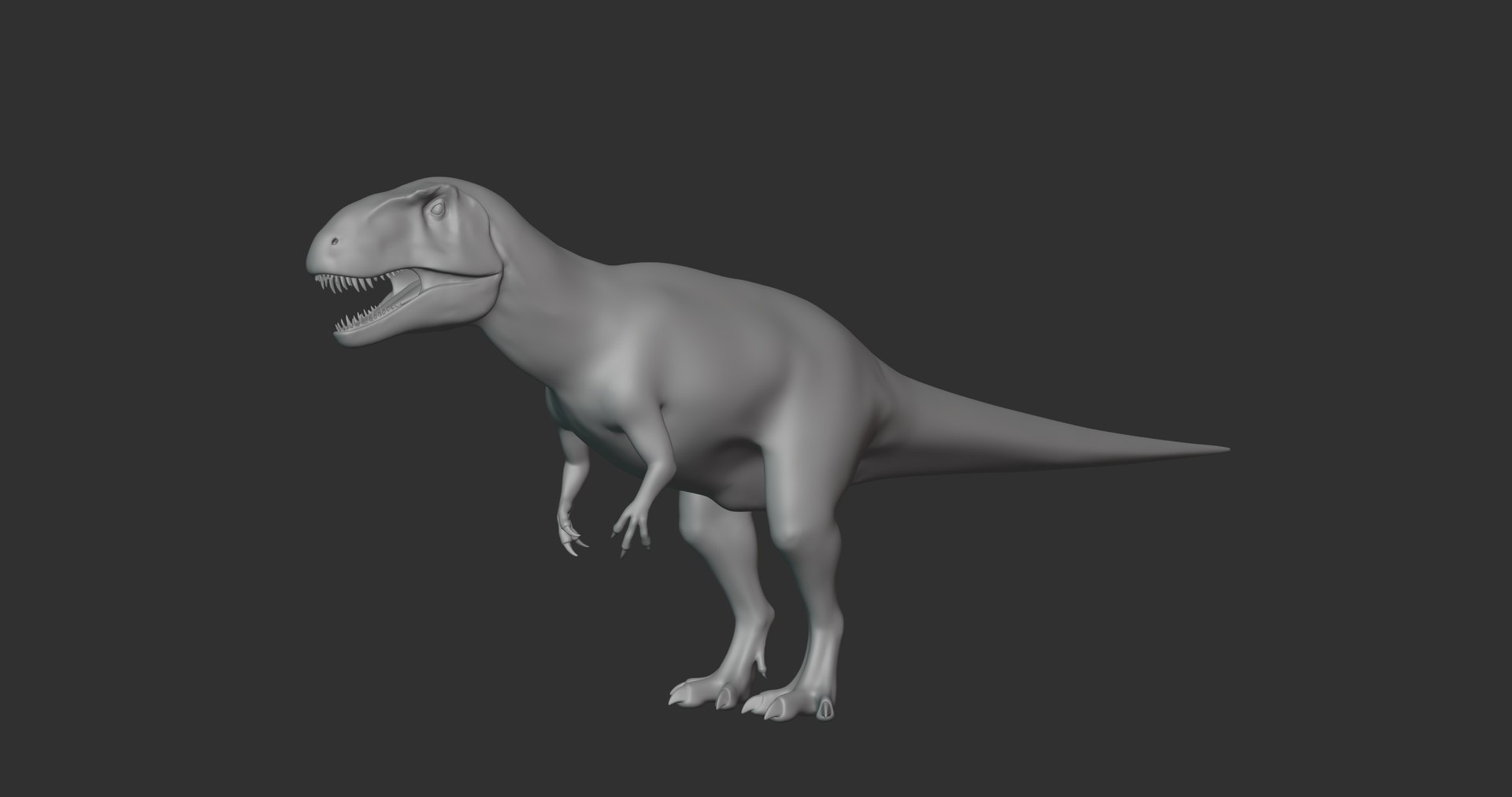 Sinraptor Basemesh Low Poly 3DModell TurboSquid 1995228