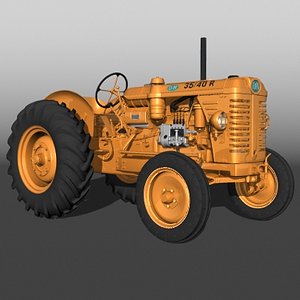 3d model om 35 40 tractor