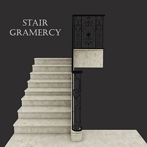 gramercy stairs 3d max