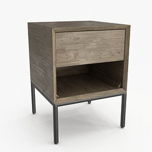 3D Melinda Nightstand Brown model