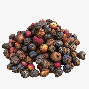 Realistic Rotten Apple Pile