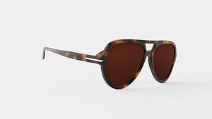 Tortoiseshell Aviator Sunglasses