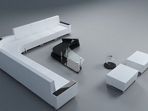 3d model modern sofa