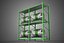 DRUM TRAY ARRAY SHELF RACK ROTARY HYDROPONIC PLANT GARDEN INDOOR 3D