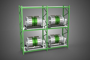 DRUM TRAY ARRAY SHELF RACK ROTARY HYDROPONIC PLANT GARDEN INDOOR