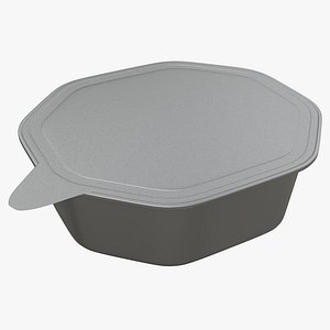 Pet cat dog food package in tin can for mock up 03