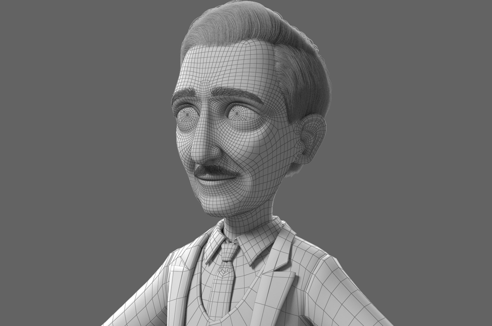 Cartoon old man character 3D TurboSquid 1265297