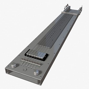 3d steel lap guitar model
