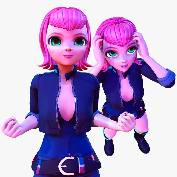 3D ANIME GIRL CARTOON