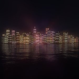 city night 3D model