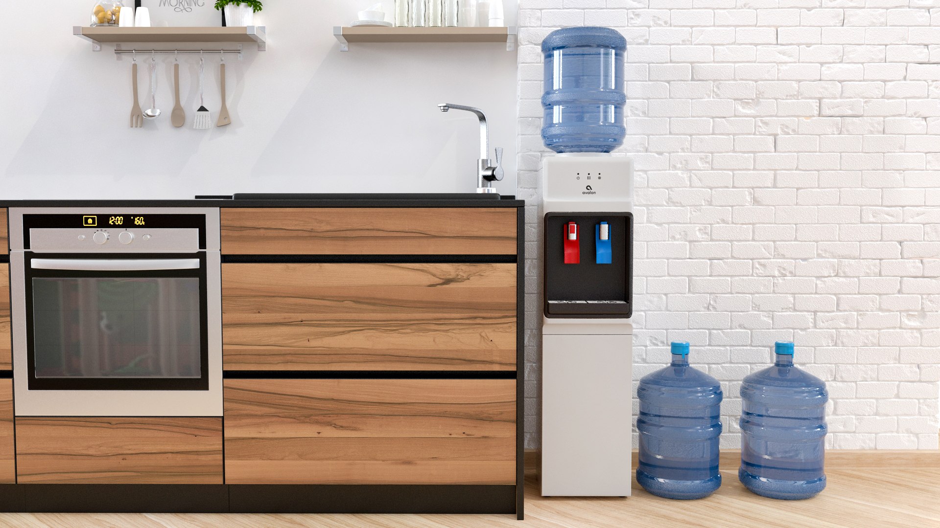 Avalon Top Loading Water Cooler Dispenser 3D model preview