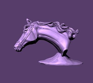 3D horse bust