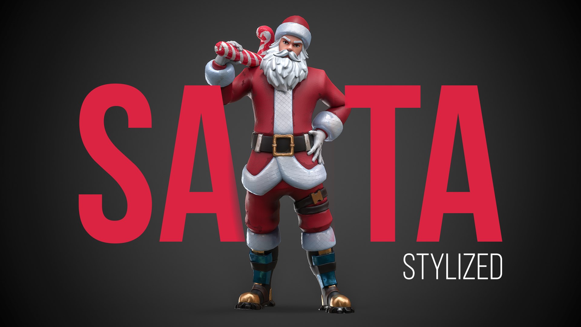 3D Stylized Santa Character Model - TurboSquid 2460029