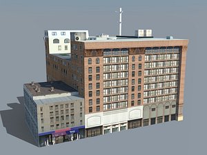 building store city 3D model