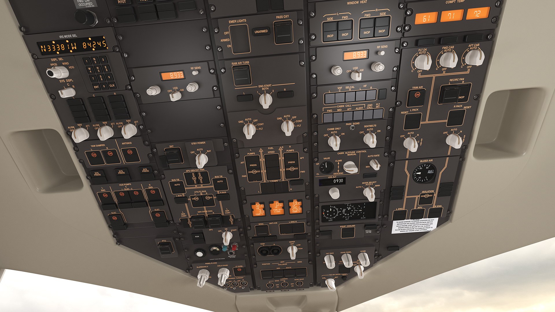3D boeing 757-200 cockpit 757 model - TurboSquid 1487217
