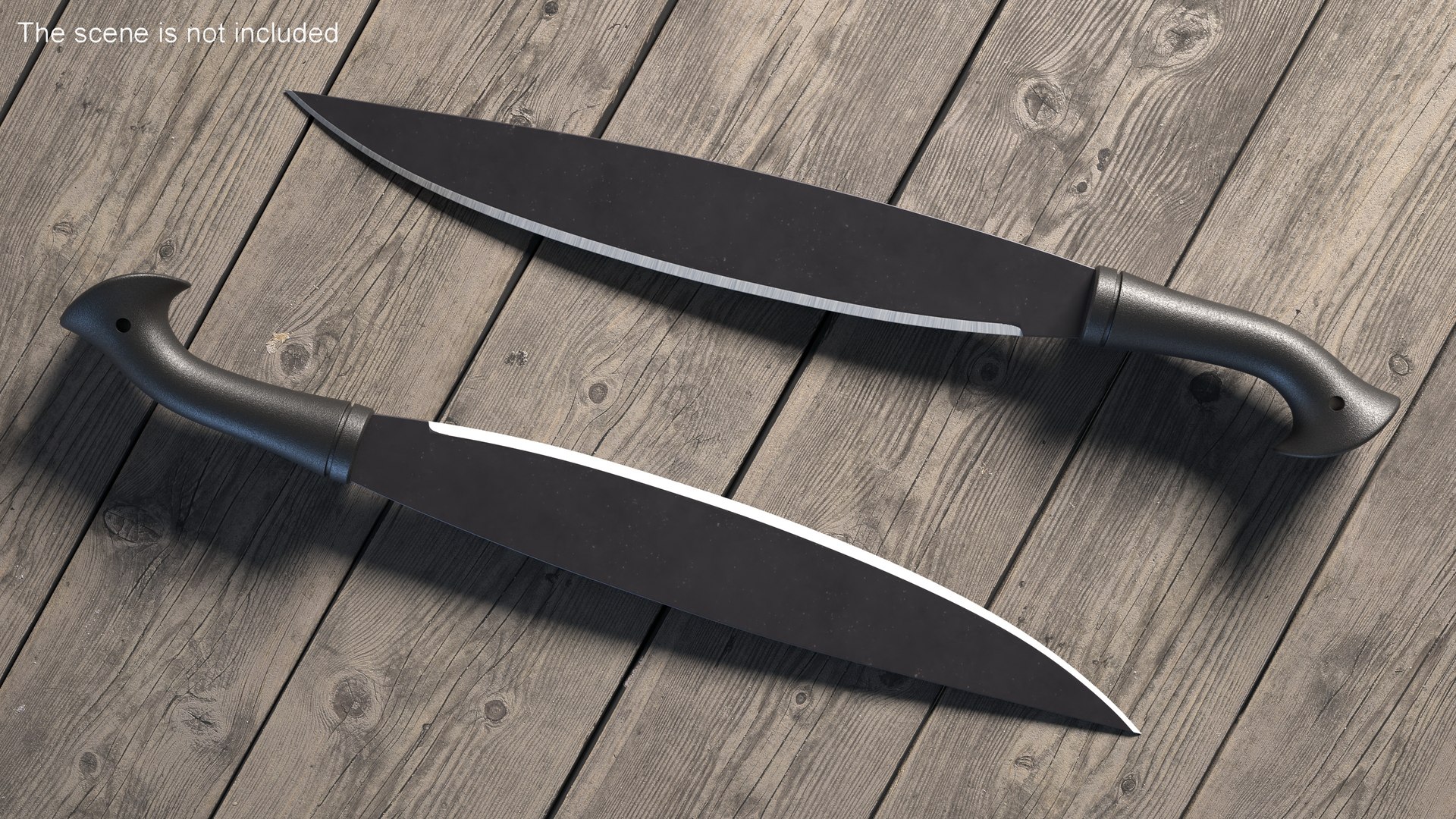 Machete Knife Barong 3D model preview