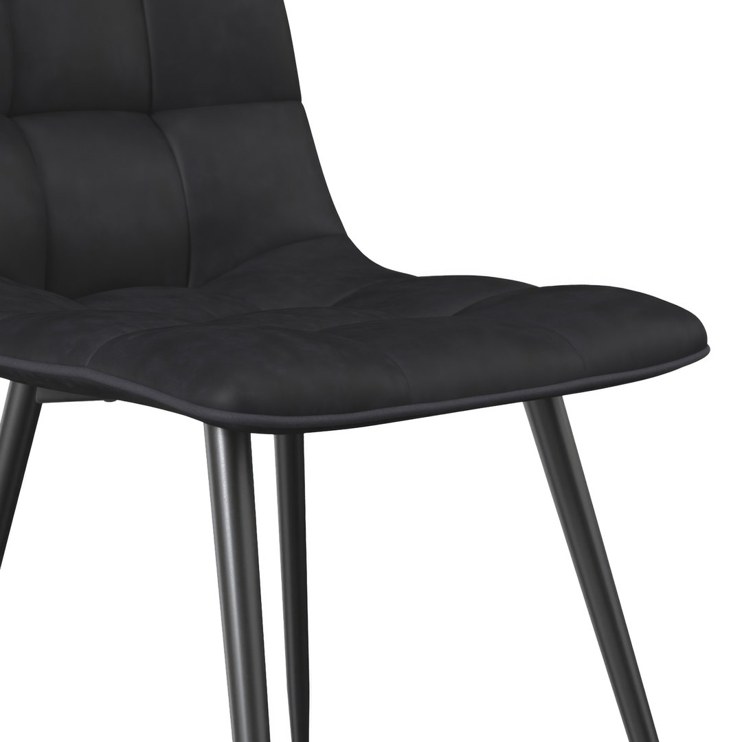 Faux Leather Dining Chairs 3D Model TurboSquid 2120129