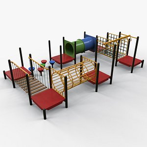 3D model PBR Playground Outdoor Jungle Gym 20