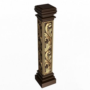 Stair Baluster 03 Red