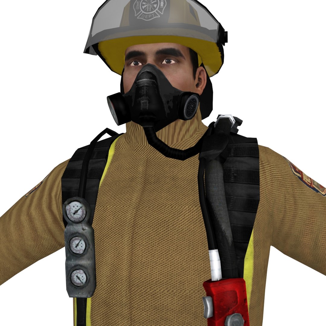 fireman 2 3d model