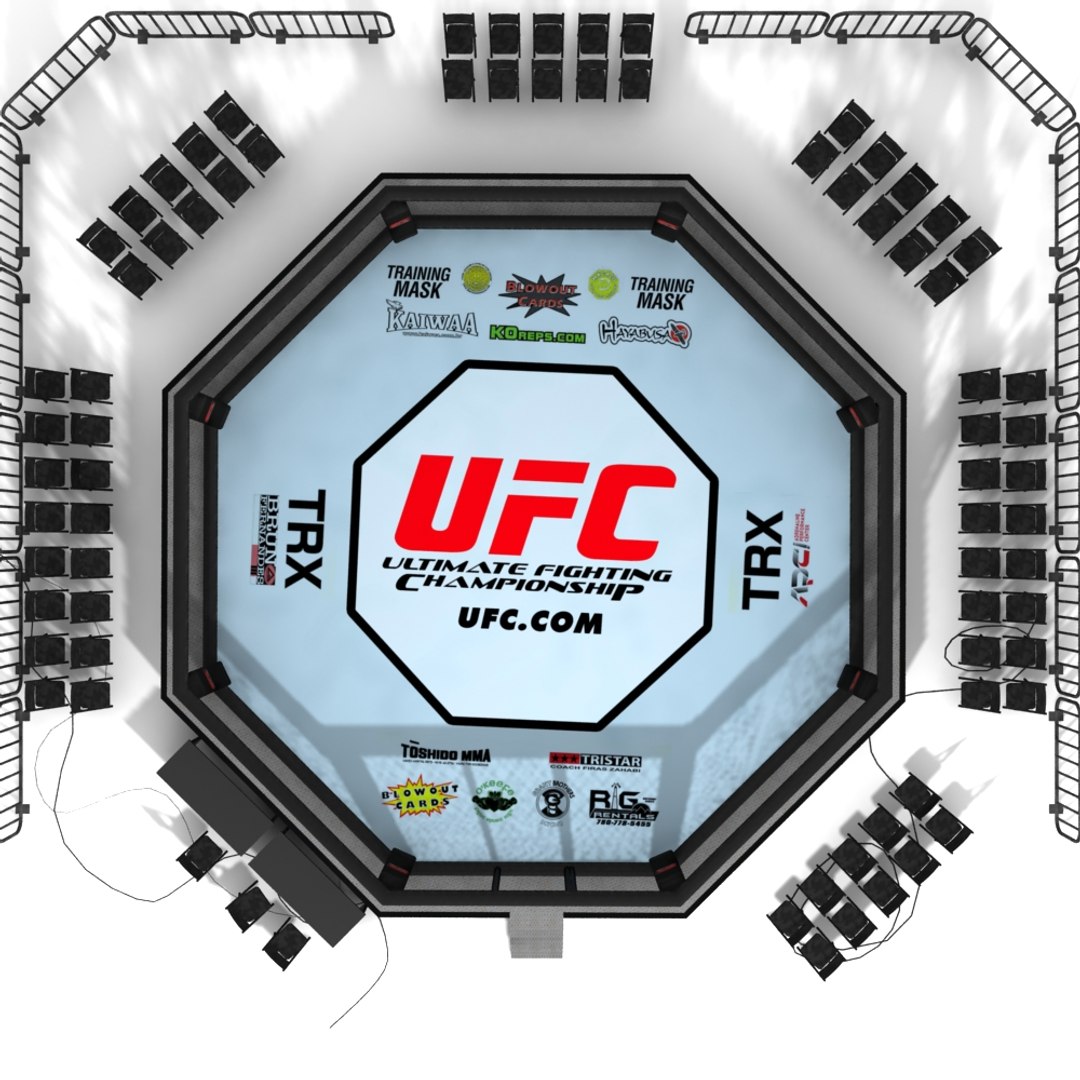 Ufc Octagon Ring 3d Model