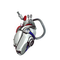 cyber heart concept