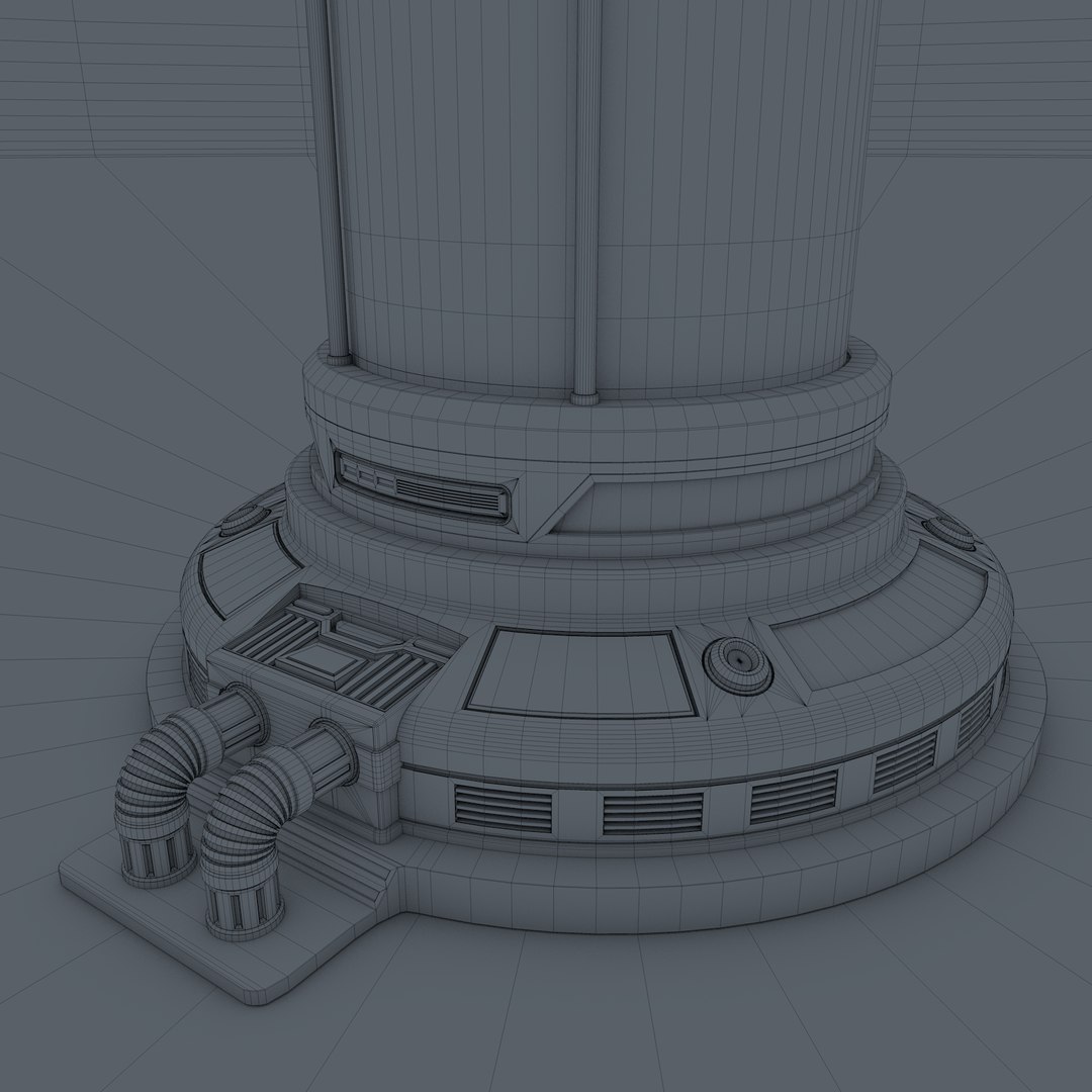 Sci Fi Liquid Container Model - TurboSquid 1603476
