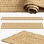 Collection of jute carpets x 18