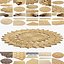 Collection of jute carpets x 18