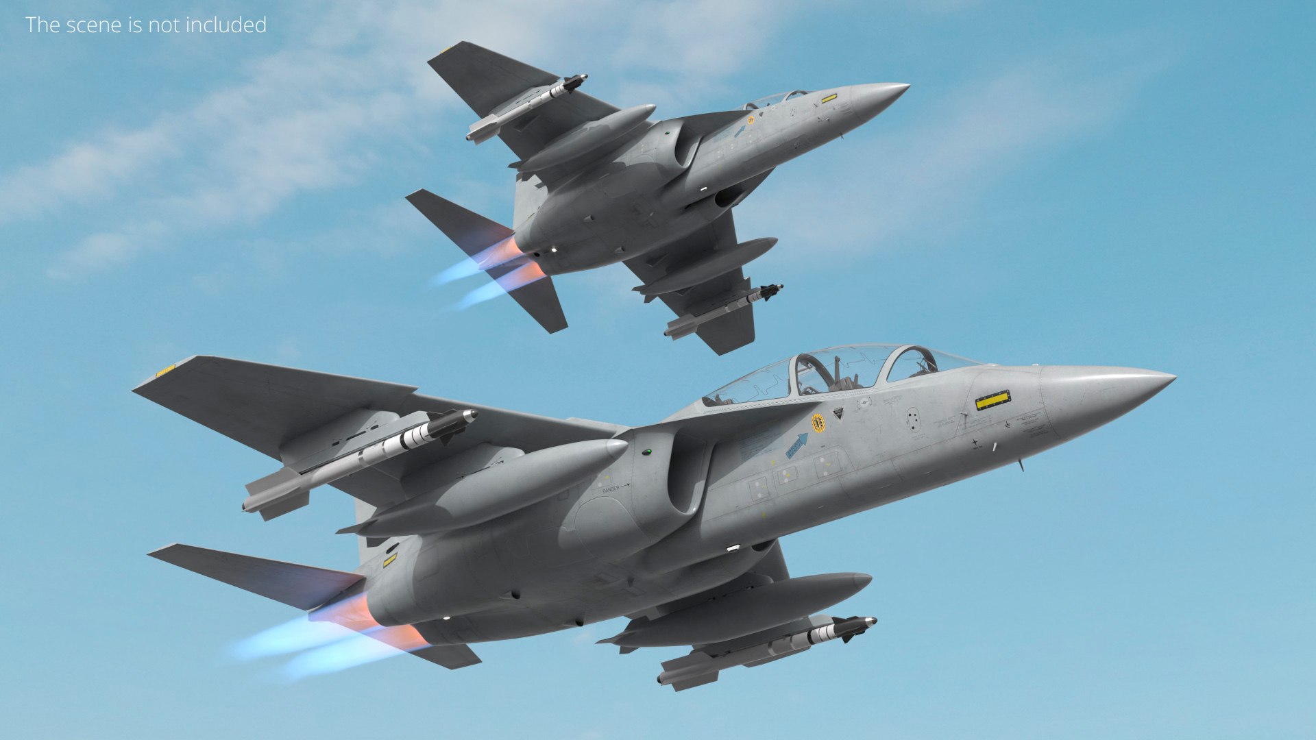 Aermacchi M-346FA Fighter Attack Jet Gray 3D https://p.turbosquid.com/ts-thumb/rO/WRPUGc/9C/aermacchi_m346fa_fighter_attack_jet_gray_003/jpg/1775052029/1920x1080/fit_q87/b97833ce5effaa1b640edcaa668c636aa01be500/aermacchi_m346fa_fighter_attack_jet_gray_003.jpg