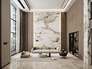 Modern living room 3D