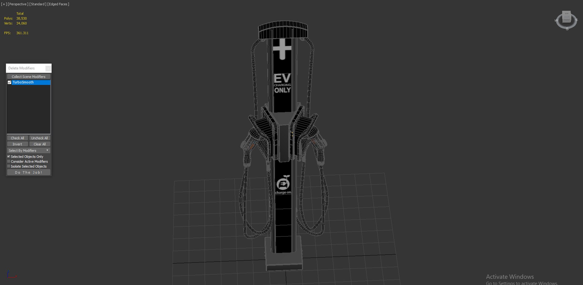 Electric Vehicle Chargepoint Part 03 3D Model - TurboSquid 1744946