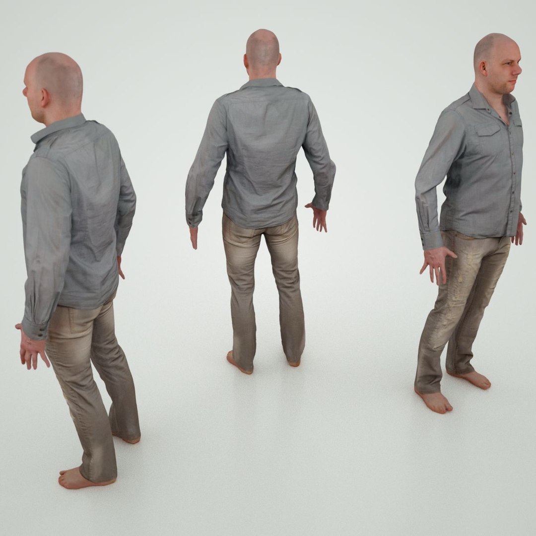 3d Male Character Jeans