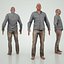 3d male character jeans