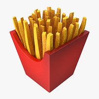 Crispy Fries Stylized Snack Prop