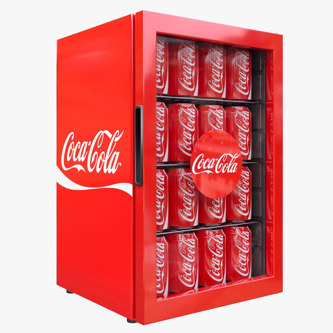 coca cola table top fridge