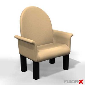 armchair chair 3d model