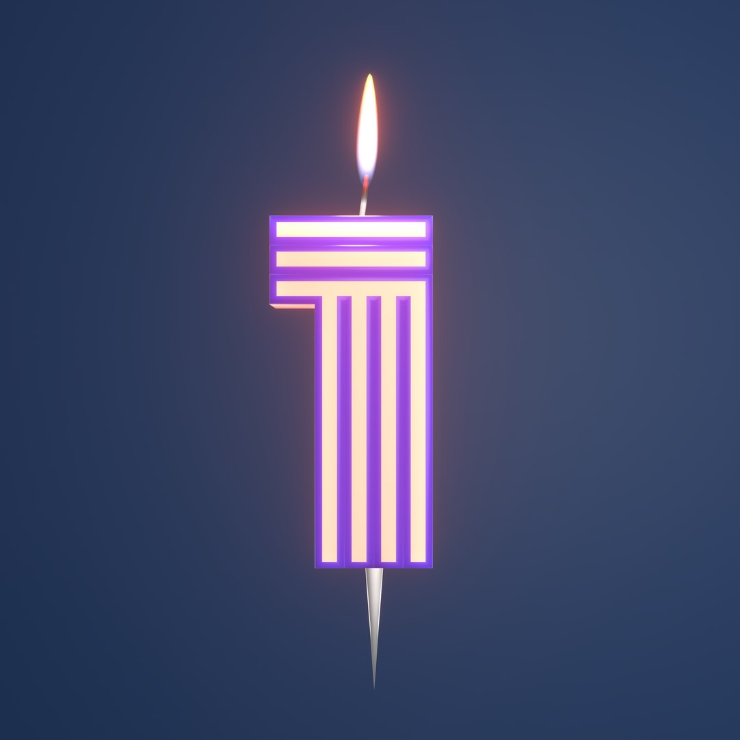 Birthday Candles Model TurboSquid 1948343