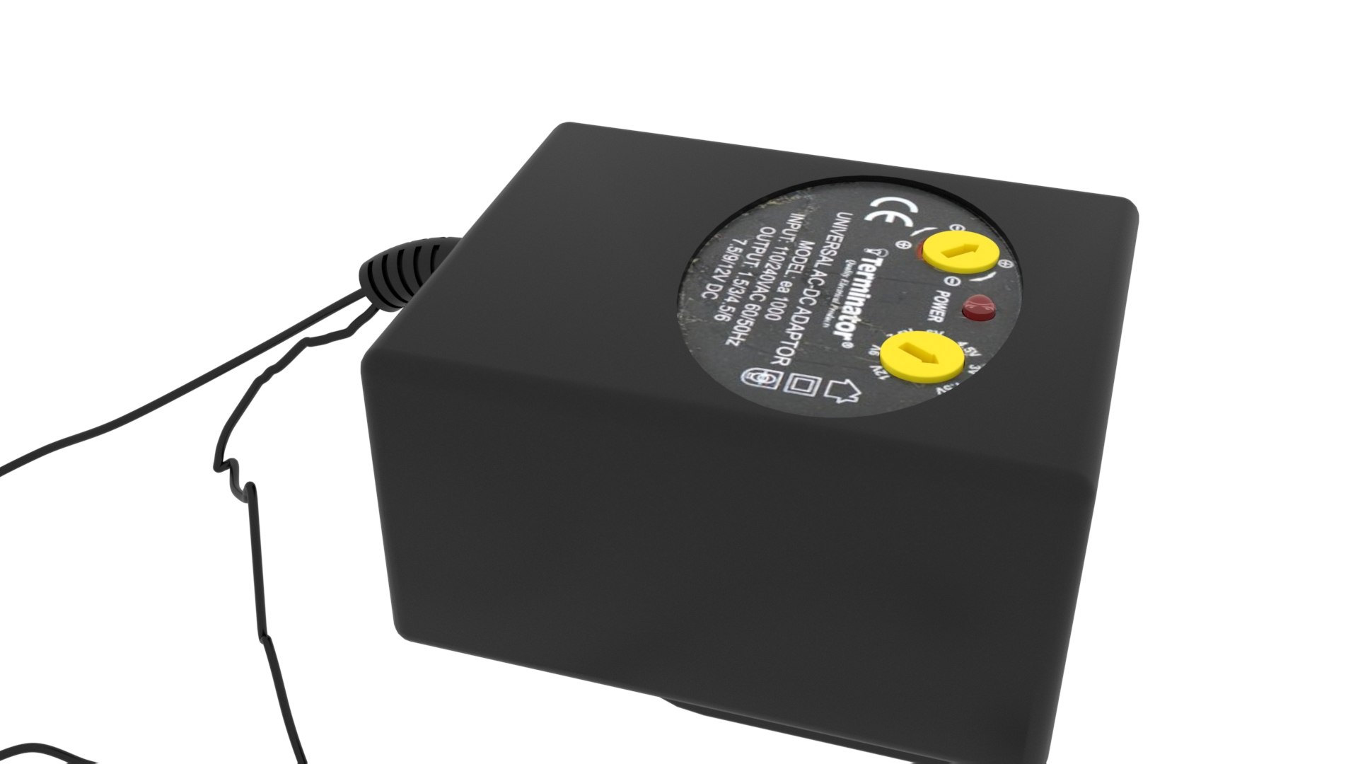 Terminator Ac Dc Power Adapter 3D model - TurboSquid 1758272