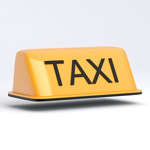 Taxi Rooftop Lamp Orange 3D model