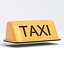 Lámpara naranja para techo de taxi