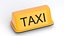 Lámpara naranja para techo de taxi