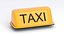 Lámpara naranja para techo de taxi