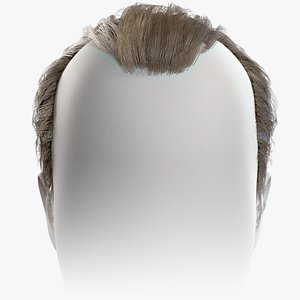 3D Realtime Mens Hairstyle 6 model