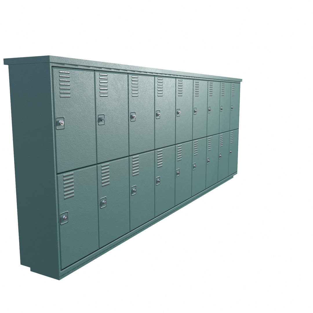 3D locker cabinet01 pbr low-poly - TurboSquid 1587663