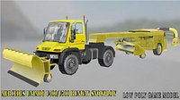 Mercedes Unimog U400/U500 snowplow runway