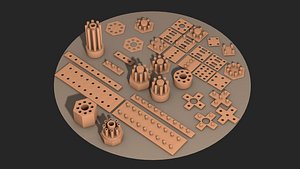 Constructor kitbash kit meccano minutiae 3D model