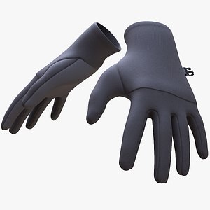 Hiking Gloves 3D model