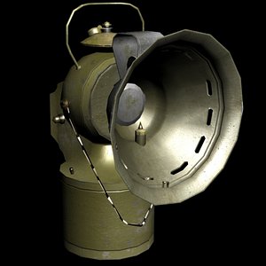 3D Carbide Lamp model